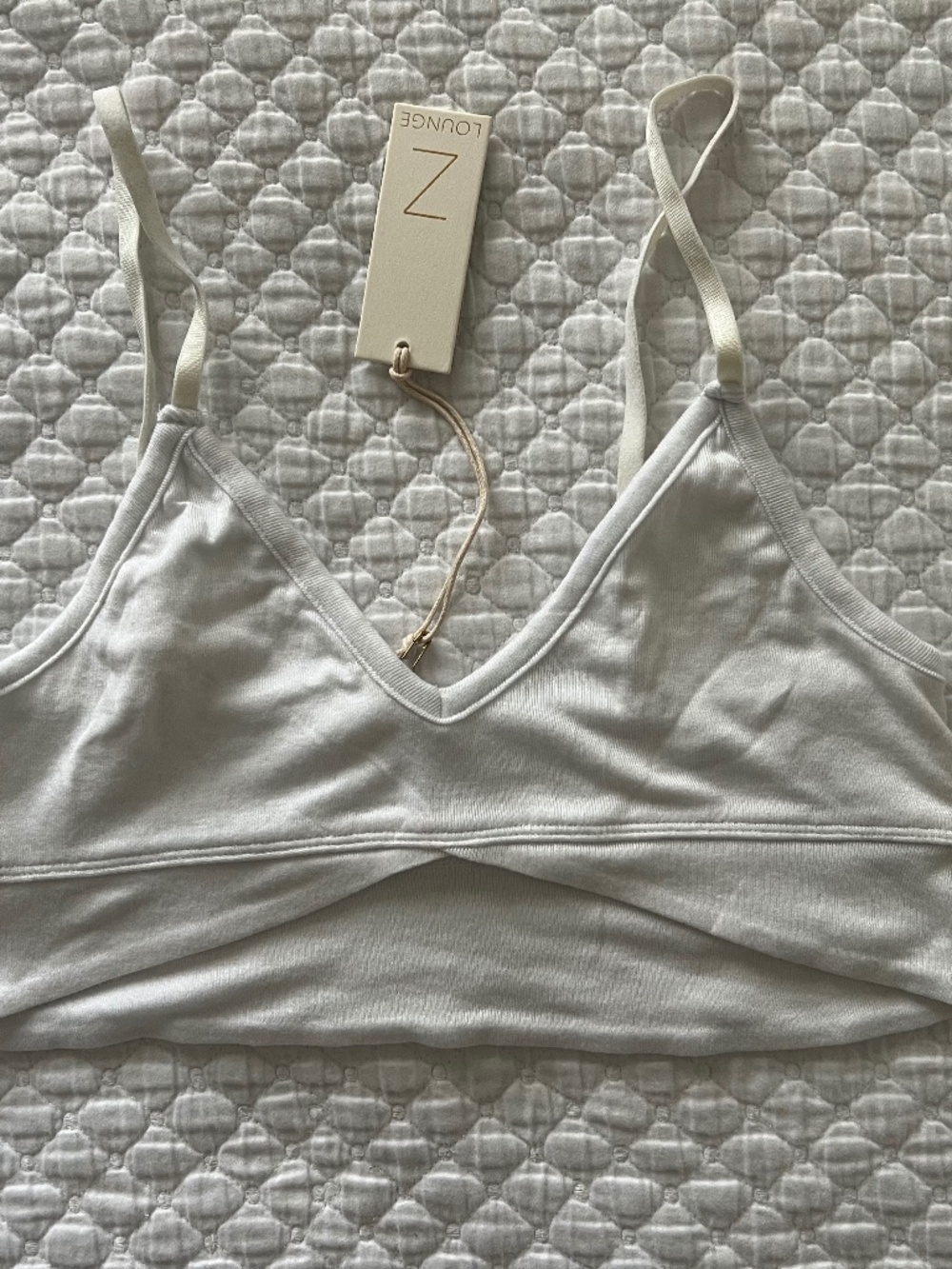 NWT Z Supply Up All Night Bra White Bralette